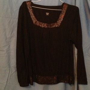 ana XL/XG sequin collar top
