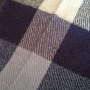 Navy blue squared scarf