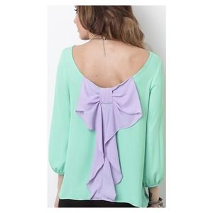 Bow back top