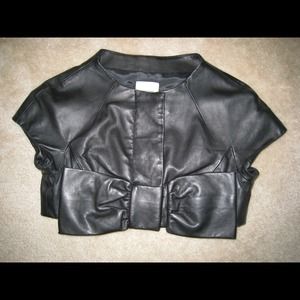 Moschino Leather Shrug
