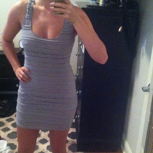 Grey mini dress