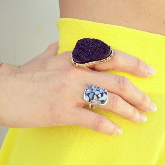 Black lava ring SALE