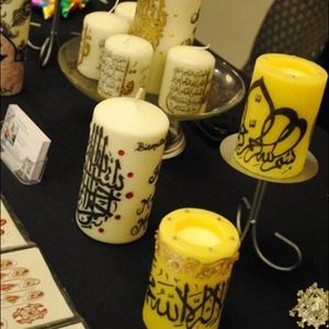 Islamic candles in various sizes