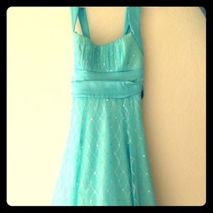 Blue sparkle Windsor dress