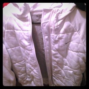 White nike heavier winter jacket medium