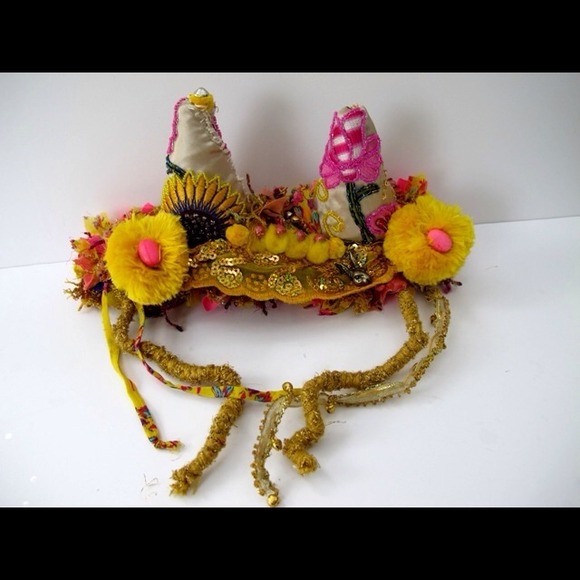 Amazing Hippie Sunflower Boho Festival Headpiece - Picture 3 of 4