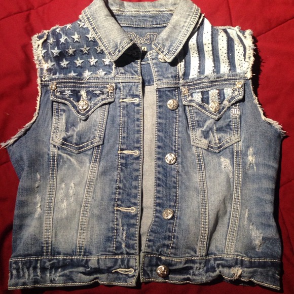 Miss Me denim vest