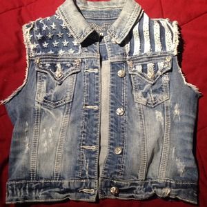 Miss Me denim vest