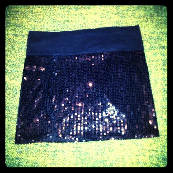 Sequin mini skirt