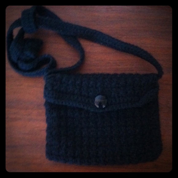 Black Knit Purse