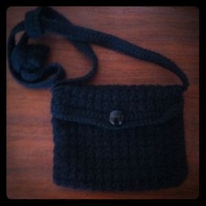Black Knit Purse