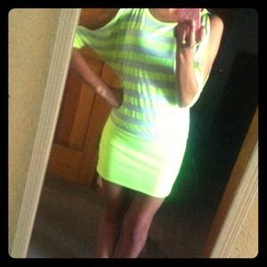 Striped neon dress!
