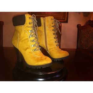 Suede Booties x Inspired Timberlands