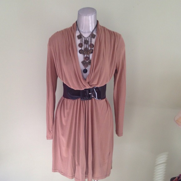 H&M empire waist, long-sleeve dress.