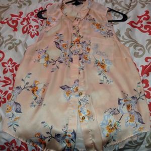 Silk Flower Tank Top