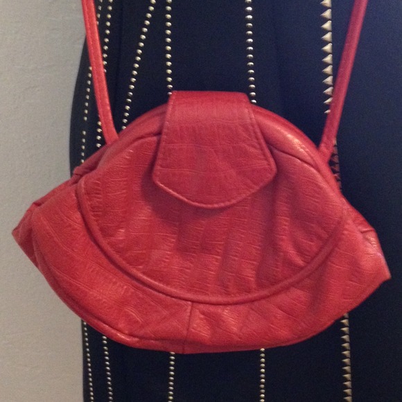 Vintage all leather cross body bag