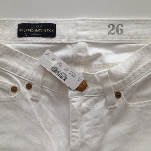 JCrew white cropped matchstick skinnies - Picture 2 of 3