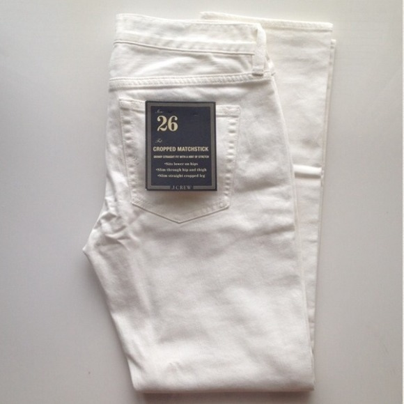 JCrew white cropped matchstick skinnies - Picture 3 of 3