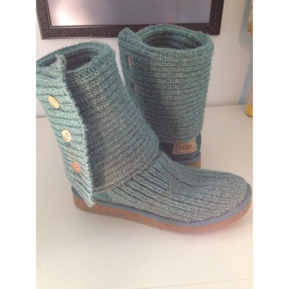 Blue Cady knit Ugg boots