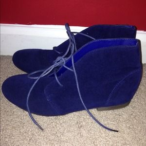 Blue booties