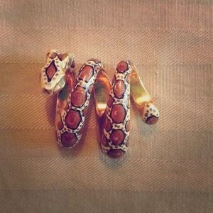 14k Yellow Gold Boa Constrictor Pendant ❤️