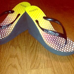 BEBE Wedge Sandal size 7.5