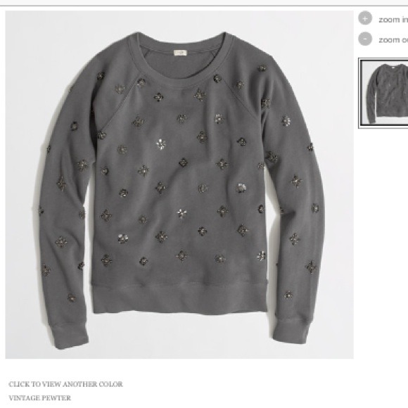 Jcrew beaded sweatshirt. SOLD OUT!!