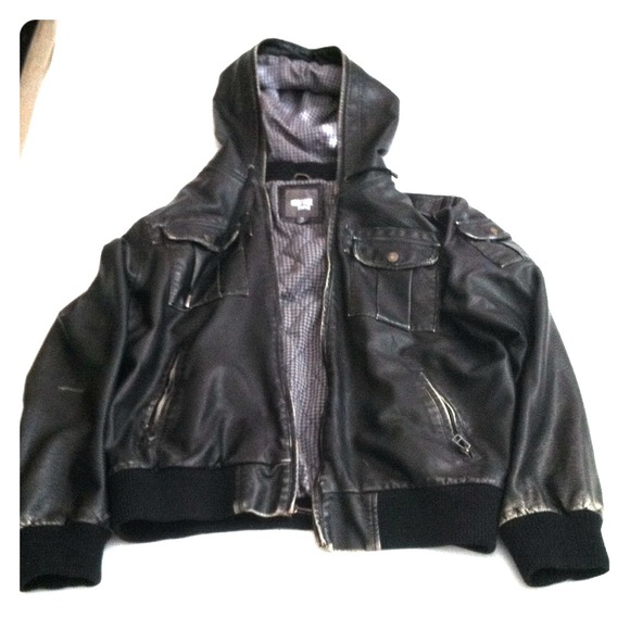 Men's leather jacket.