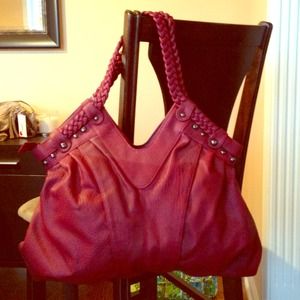 Vegan pebble leather large purse NEW