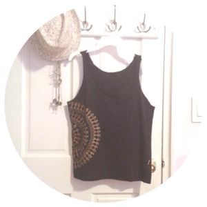 tribal side tank top size S