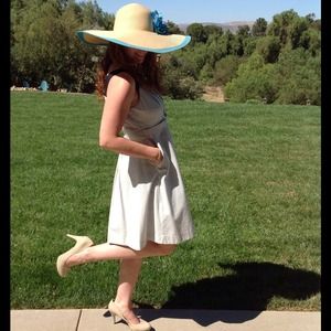 Anthropologie Bud to Bloom Floreat Gray/Blk  Dress