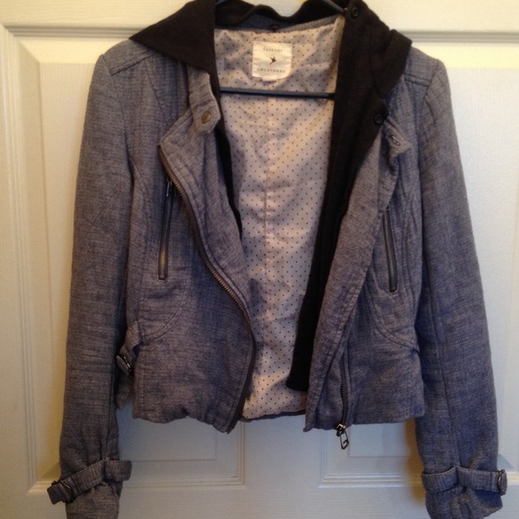🚫SOLD🚫Forever 21 Grey Motorcycle Jacket Medium