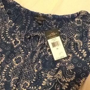 Short sleeve Ralph Lauren peasant top
