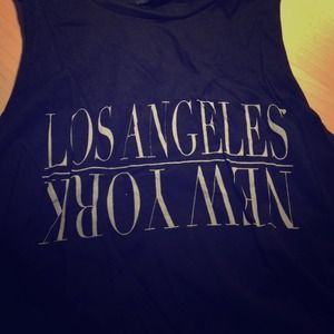 Brandy melville Los Angeles/ New York muscle tee