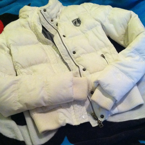White ae down jacket