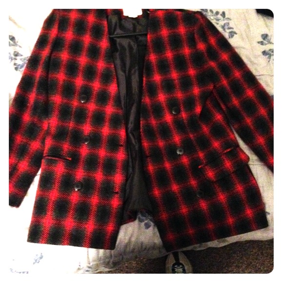 Black & red blazer