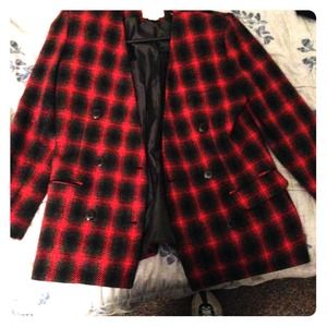 Black & red blazer