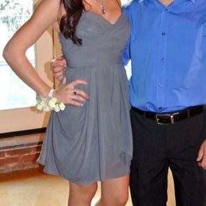 Charcoal grey dress! SUPER CUTE!