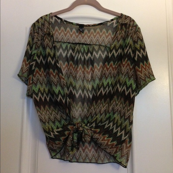 sheer patterned top