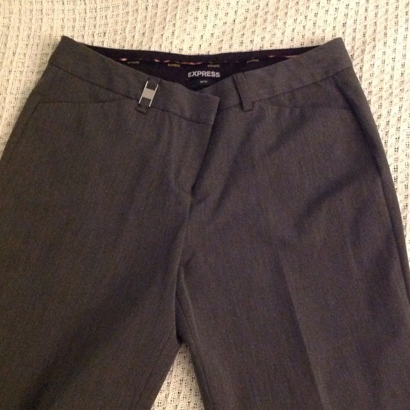 Express Editor Pants Grey Size 8R Like New