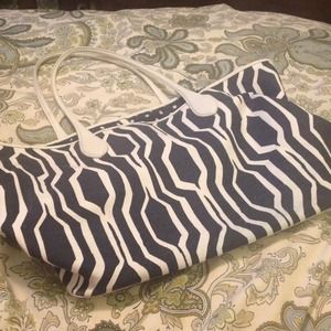 Super cute canvas beach bag