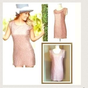 SOLD!!!! Sequined blush pink Lauren Conrad dress