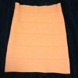 BCBG Max Azria Orange Bandage Skirt