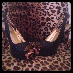 Sparkly Cheetah heels