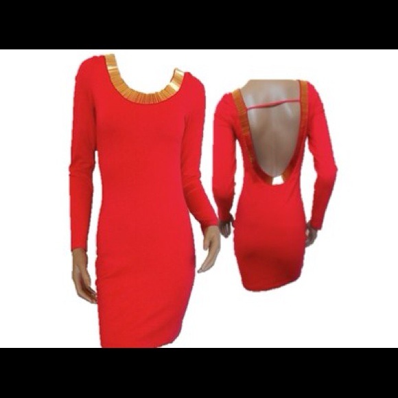 Red bodycon dress!