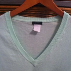J.CREW MINT GREEN SWEATER V NECK MEDIUM