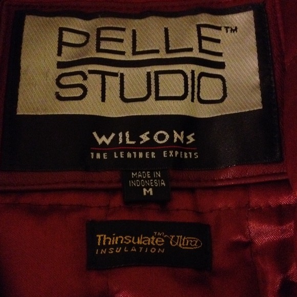 🍁🍂😮reduced🍁leather jacket in burgundy - Picture 4 of 4