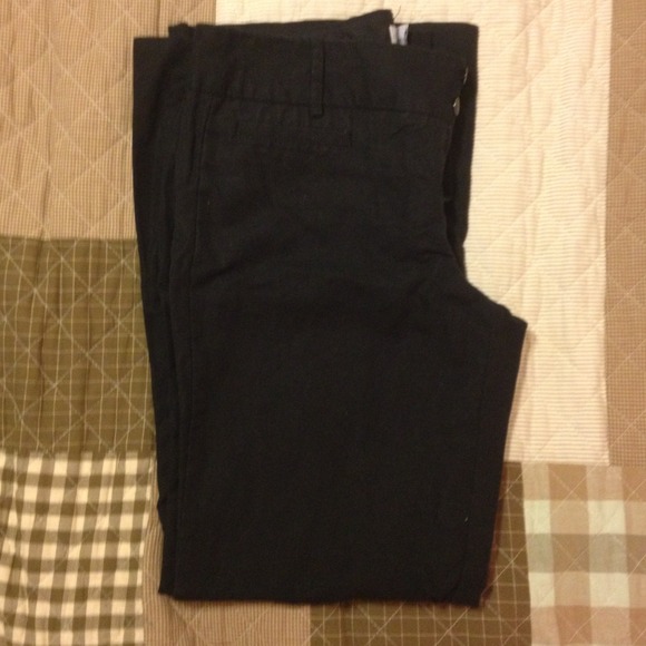Black partial linen Calvin Klein slacks.