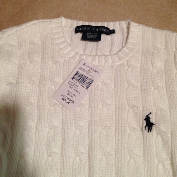 Brand new with tags Ralph Lauren cable sweater.
