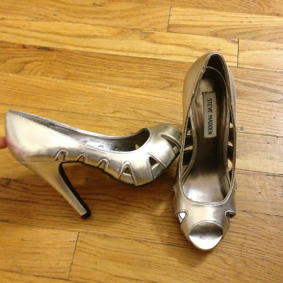 Silver Steve Madden shoes